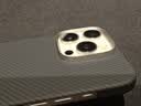 PITAKA【相机按键全包】适用苹果iPhone16Pro手机壳MagSafe磁吸凯夫拉芳纶高级超薄全包保护套 黑灰 实拍图