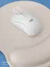 罗技（Logitech）M221 轻音鼠标 无线鼠标 办公鼠标 对称鼠标 带无线微型接收器 米白色 实拍图