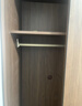 京东京造云栖卧室衣柜 现代简约环保ENF级家用家具 四门推拉门胡桃色 实拍图