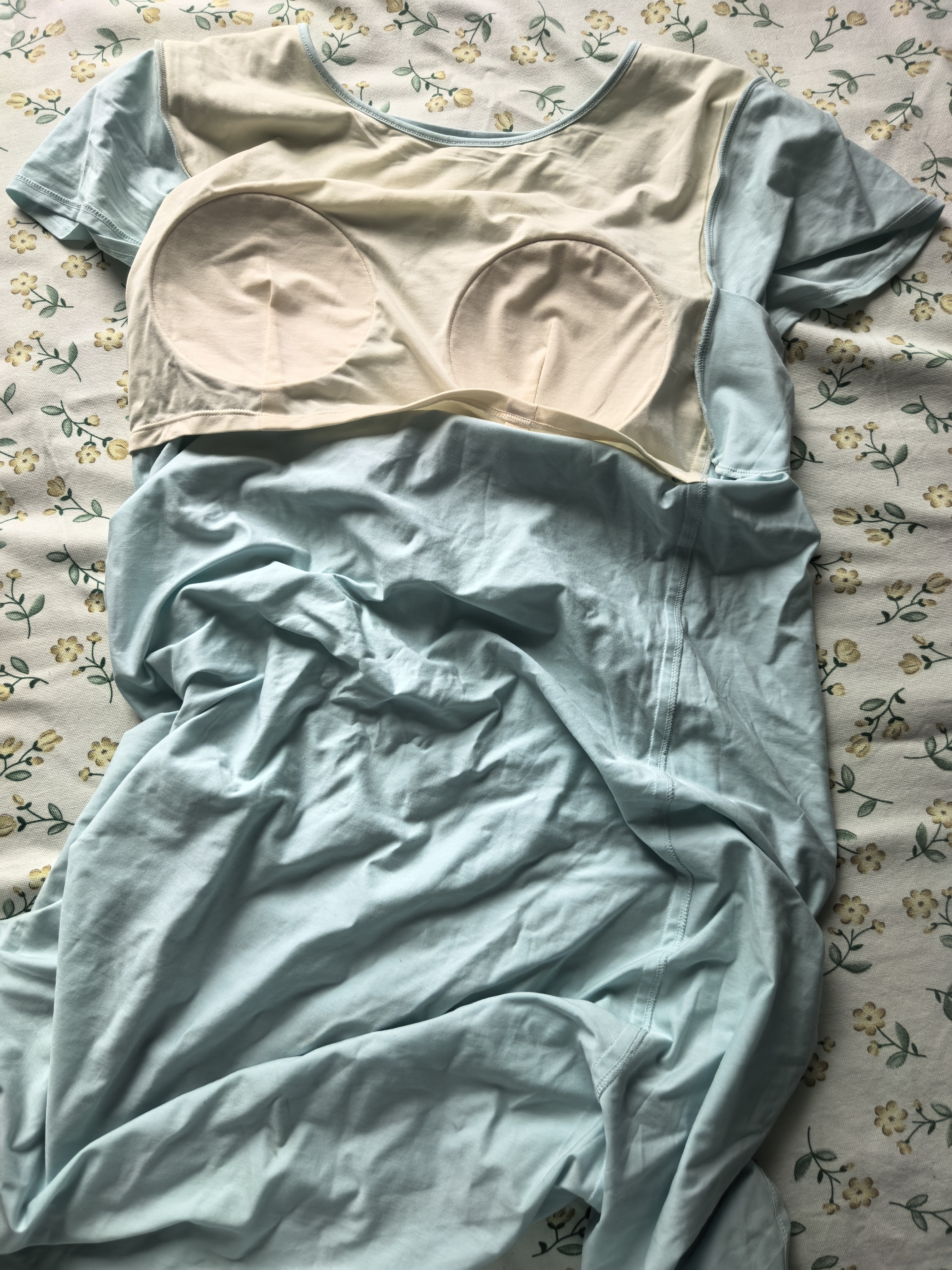 蕉内300S女士睡裙莫代尔夏季凉感睡衣防走光带杯家居服棉莫亲肤睡衣女 实拍图