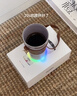 膳魔师（THERMOS）便携电动搅拌杯咖啡杯新款陶瓷涂层车载办公室保温杯高颜值水杯子 膳魔师-极光紫【395ml】+咖色杯套 实拍图