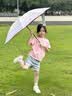 七麦麦三折晴雨伞儿童伞学生伞安全圆角太阳伞遮阳伞防晒伞男女孩雨伞粉 实拍图