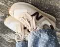 NEW BALANCE NB574官方休闲鞋女鞋复古舒适夏季透气网面礼物轻便百搭运动鞋 米白色 WL574RCF 39 (脚长25cm)尺码详询客服 实拍图