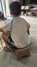 左西男童夏装套装2026新款儿童短袖套装夏季速干运动两件套 白色  140 实拍图
