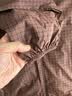 优衣库便携式防紫外线连帽外套女装防晒衣服格纹485672 485672/38深褐色(格纹款) M 实拍图
