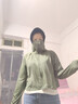 BRCZRO（法国）防晒衣女防晒服凉感披肩遮阳衣防紫外线皮肤衣休闲薄外套 【黑胶帽檐/防晒速干/防紫外线】湖茶绿 均码 【建议体重 80-140斤】 实拍图