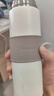 波比熊简约保温杯男女士高颜值带茶隔泡茶喝水高档不锈钢便携学生水创意随手学生男女直身杯子 凡森皮套简约保温杯白450ml+杯刷 实拍图