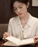 中国黄金天然珍珠项链女年轻款2026年新款教师节礼物女老师送女友老婆生日 珍爱珍珠项链 7-8mm+证书礼盒 实拍图