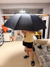 天堂伞 双人雨伞三折 雨伞加大加固三折雨伞全钢十骨大伞 乌木黑 实拍图