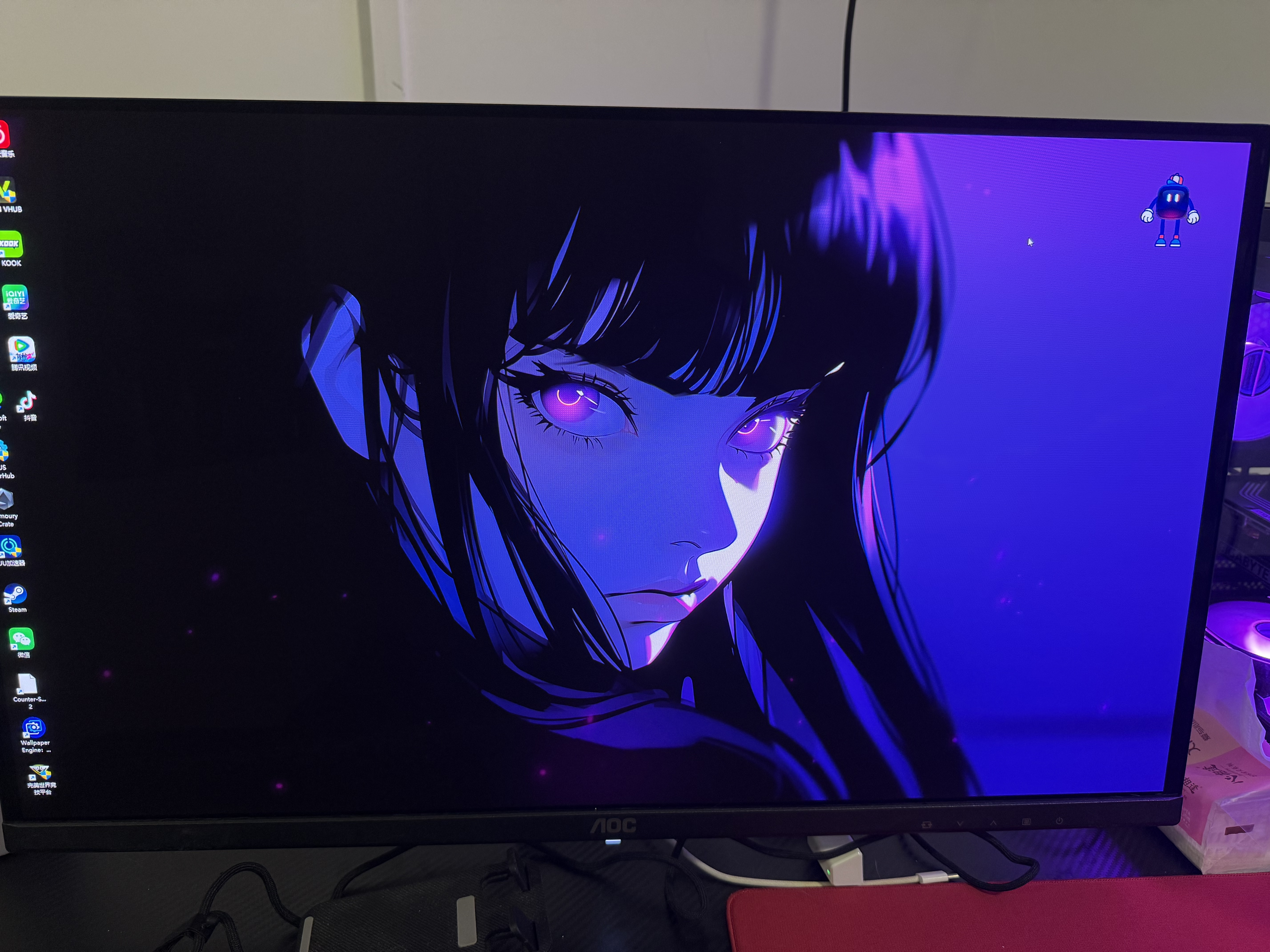 AOC 26.5英寸电竞游戏FPS显示器 2K360Hz QD-OLED 原生10bit 0.03ms HDR硬件低蓝光 电脑游戏防烧屏幕 【FPS极致体验】2K 360Hz Q27G40SDE 实拍图