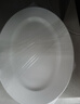 松发瓷器好韵纯白暗纹碗盘釉下彩碗具家用陶瓷碗碟餐具碗盘碟洗碗机可用 好韵12英寸鱼盘 实拍图