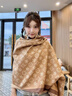 MITHAOL KUSC围巾女保暖空调披肩女生2026新款女士围脖轻奢生日礼物送老婆 粉色【高档礼盒装】 实拍图