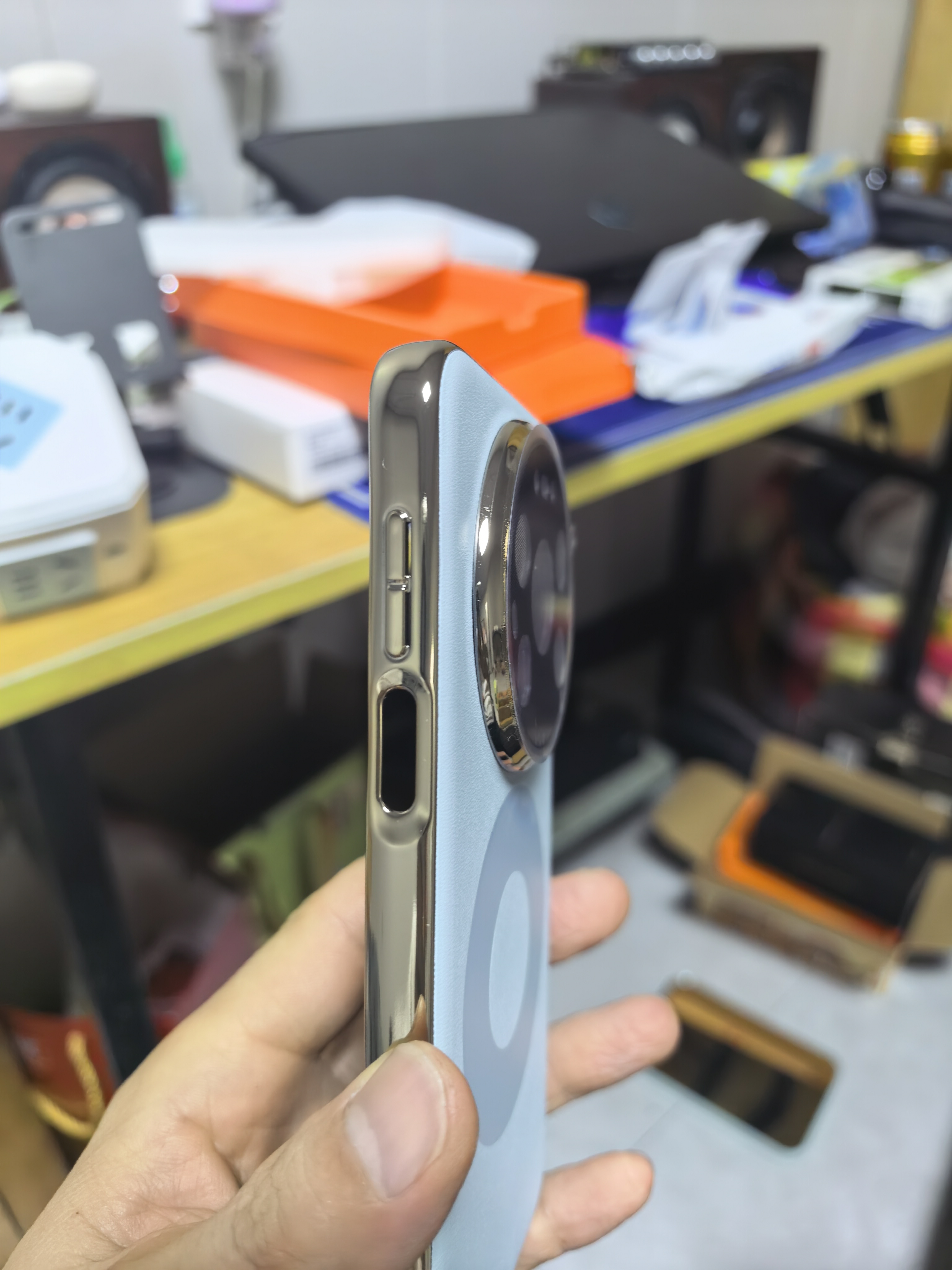 观悦【真机同色丨双环素皮】适用华为mate80promax手机壳Mate80风驰版保护套超薄真皮手感镜头防摔壳 实拍图