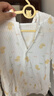 乖奇熊婴儿薄款夏季空调服纯棉上衣男女宝宝连帽开衫小外套 白色/迷你小黄鸭 90 实拍图