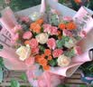 植伴康乃馨百合鲜花生日祝福探望病人母亲节鲜花速递送妈妈全国同城店 I款-11朵康玫瑰混搭 实拍图