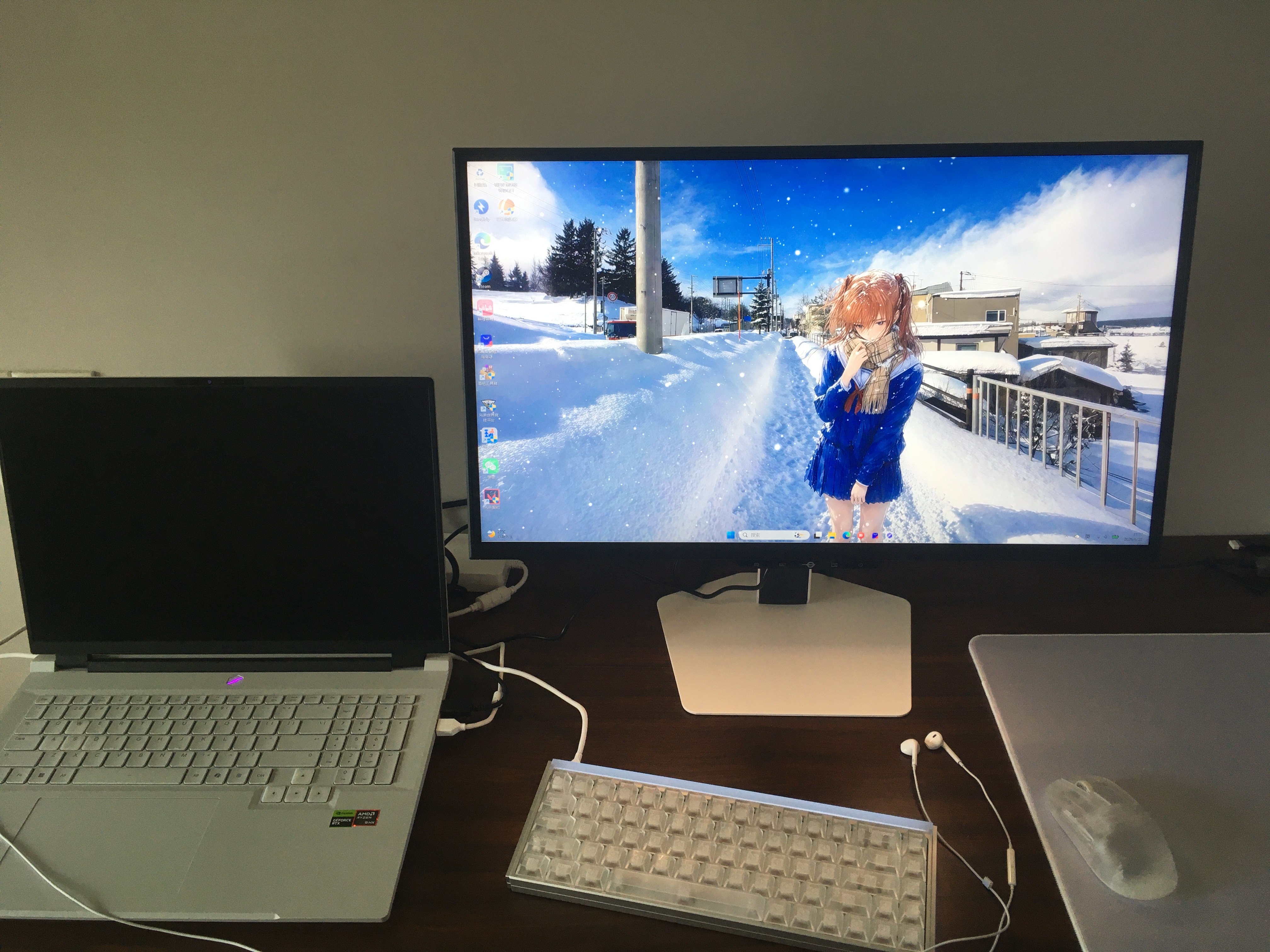 泰坦军团24.5英寸双侧入光 2K 420Hz HDR600 FastIPS硬件低蓝光 DyDs0.3ms 旋转升降电竞显示器 仓刀X256T+ 实拍图