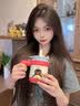 格米（germ）Pingu企鹅玻璃内胆保温杯吸管水杯女高颜值咖啡杯双胆杯490ML落日 实拍图