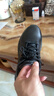 斯凯奇（Skechers）男士运动皮鞋软底足弓支撑运动鞋系带绅士商务鞋 BLK黑色 39.5 实拍图