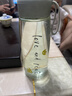 富光塑料茶杯水杯可爱ins风学生便携创意带盖杯子耐摔夏天简约太空杯 实拍图