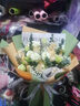艾斯维娜鲜花速递向日葵混搭花束生日礼物全国同城配送 向日葵香槟韩式花束 实拍图
