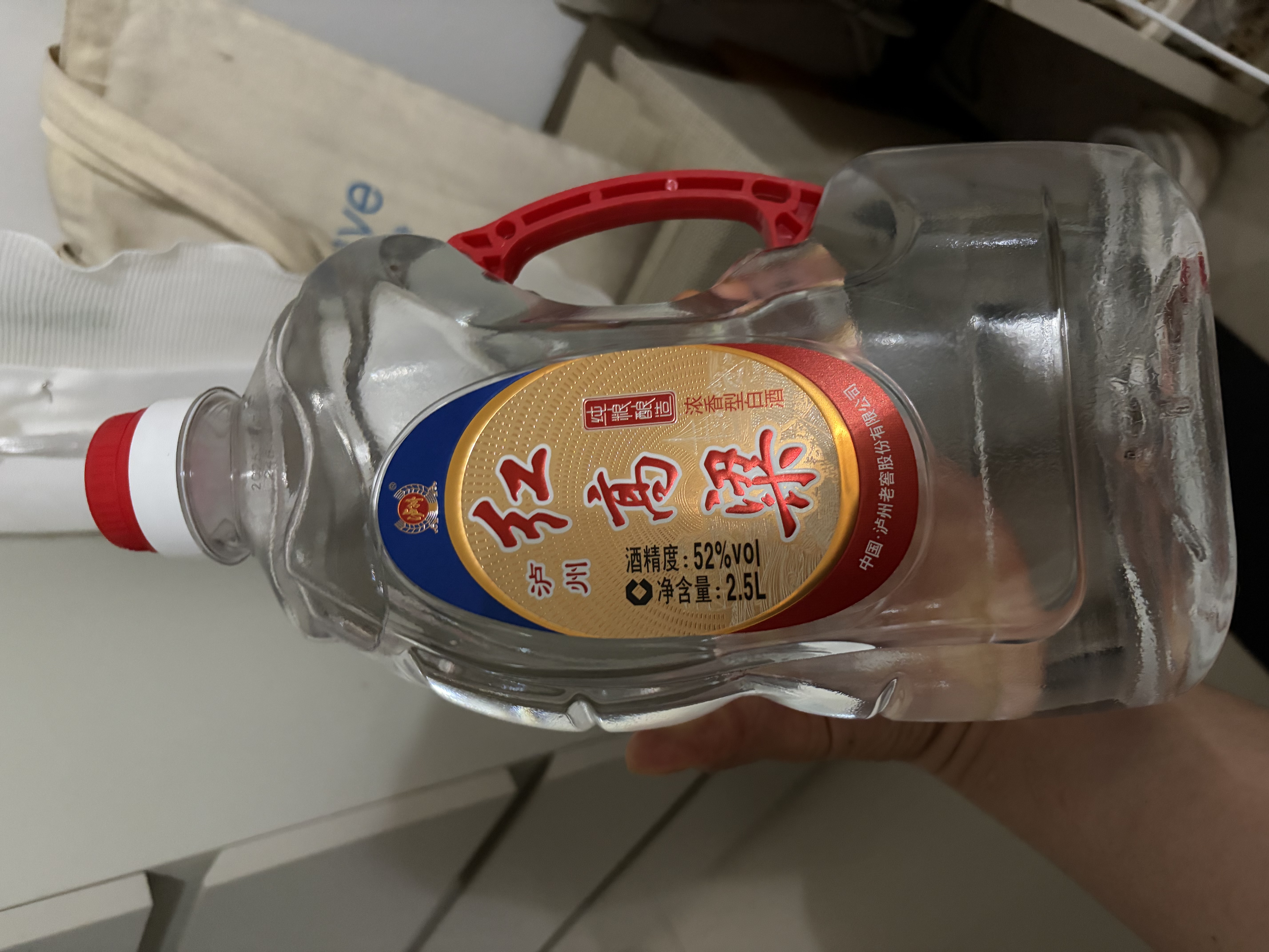 泸州老窖红高粱酒 浓香型白酒  52度2.5L 纯粮泡酒自饮 节日送礼 实拍图