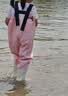 蓝鸥盾儿童赶海连体裤男女雨鞋玩水连体衣沙水服涉水服下水裤YX1055 27 实拍图
