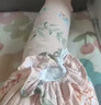 洁丽雅抱枕 长条枕女生睡觉大枕头可拆洗孕妇床上夹腿圆柱抱枕1.1m 花卉 实拍图