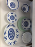 景德镇（jdz）高温釉下彩餐具白瓷饭碗汤碗鱼盘青花玲珑散件搬家礼物可微波炉 孔雀饭碗 3个 5英寸 实拍图