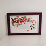 良木新中式电表箱装饰画免打孔总闸开关配电箱遮挡装饰画壁画柿柿如意 3A-事事如意-红褐实木框 50*40CM左推拉遮挡40*30 实拍图