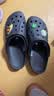 卡骆驰（CROCS）贝雅洞洞鞋男鞋女鞋轻便耐磨一脚蹬拖鞋休闲鞋百搭花园鞋|10126 黑色-001(含智必星) 46 /47(300mm) 实拍图