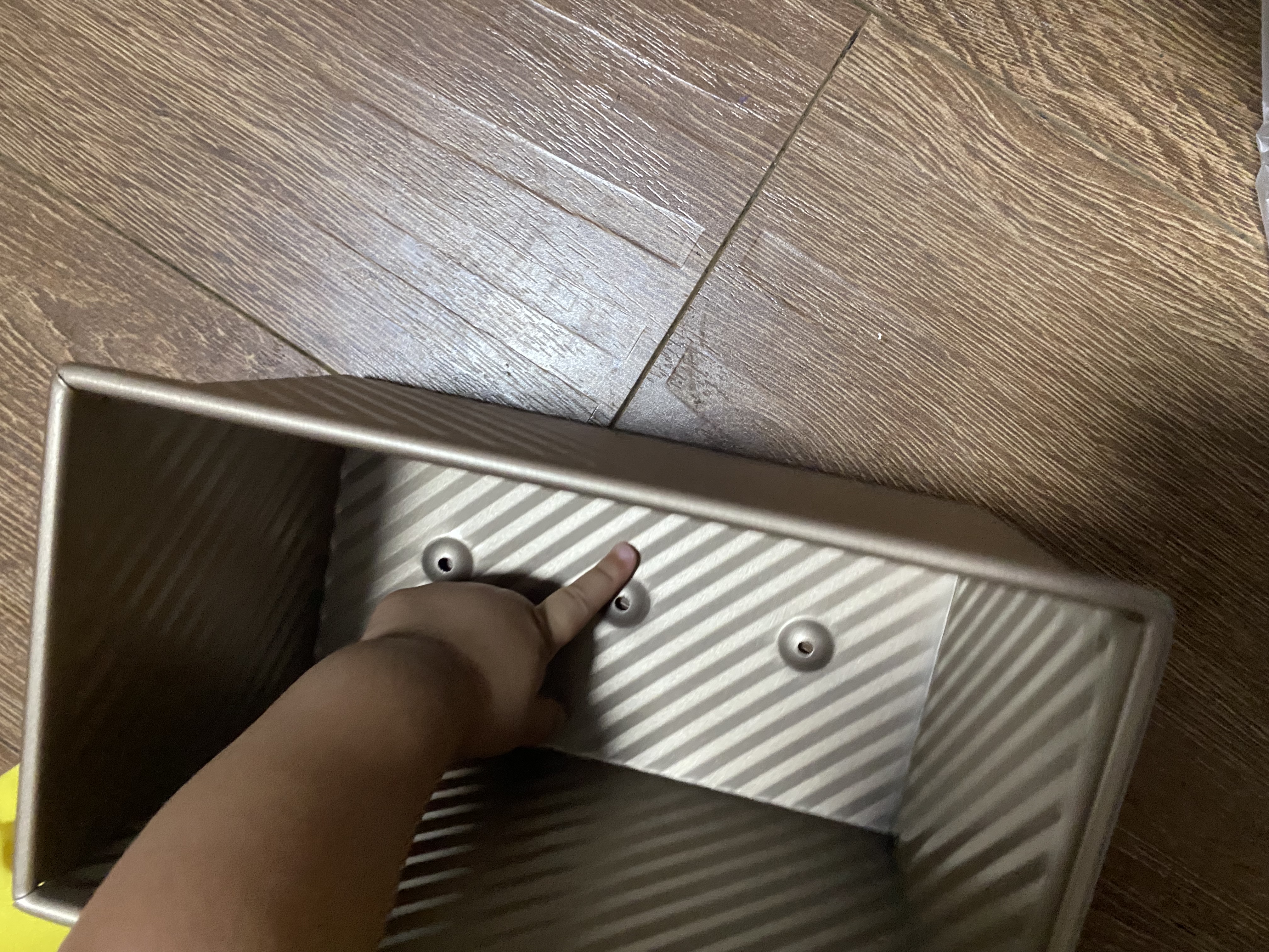 450g长方形吐司模具不沾带盖波纹吐司盒面包模烤箱家用烘焙工具 450g 吐司模具带盖【配油刷】 实拍图