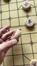 紫湖中国象棋高档加厚榉木套装实木质大号50号雕花便携折叠式皮革棋盘 实拍图
