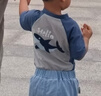 心楠 儿童连体短袖泳衣男童夏季防可爱鲨鱼晒速干中小童宝宝度假套装 可爱鲨鱼L码【身高90-100CM】 100 实拍图