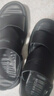 意尔康凉鞋男【送爸爸】真皮软底透气户外休闲沙滩鞋男士凉鞋 黑色43 实拍图