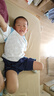 左西男童夏装套装2026新款儿童短袖套装夏季速干运动两件套 白色  140 实拍图