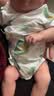 贝瑞加（Babyprints）宝宝连体衣2件装婴儿短袖包屁衣夏季纯棉三角爬服A类薄款 绿66 实拍图