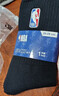 NBA休闲篮球袜子男士运动长袜秋季毛巾底加厚毛圈高筒黑色棉袜2双 实拍图