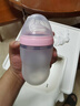 可么多么（como tomo）婴幼儿宽口径防胀气硅胶奶瓶（3-6个月）葫芦形250ml【沃尔玛】 粉色 250ml 3-6月 2个装 实拍图