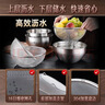 三四钢®不锈钢沥水篮304淘米神器洗菜盆沥水盆筛漏盆食品级淘米水果盆 实盆：22cm 1个 符合新国标GB检测 实拍图