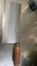 十八子作专业厨师刀复合钢刀具 切片刀花梨木柄 名典2号菜刀桑刀F208-2 实拍图