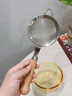COOKSS婴儿辅食过滤网宝宝不锈钢漏勺面粉筛果汁蛋液过筛网烘焙辅食工具 实拍图