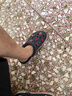 卡骆驰（CROCS）贝雅卡骆班运动拖鞋男鞋女鞋居家夹脚平底人字拖鞋|205393 白/深蓝-126 41 /42(260mm) 实拍图