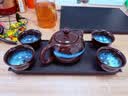 瓷牌茗茶具（cipaiming teaset） 茶具套装小套功夫茶壶便携一壶四杯家用会客泡茶器小茶台 沙金西施一壶四杯+磁石干泡盘 实拍图