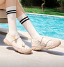 斐乐（FILA）猫爪7代凉鞋玛丽珍凉鞋女鞋2026夏季新款运动鞋子沙滩凉鞋 奶白/泡沫白-GW 38 实拍图
