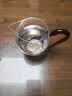 容山堂禾器玻璃公道杯带茶漏耐热公杯泡茶分茶器茶海高档功夫茶具配件 禾器玻璃晶彩翊口茶海-琥珀大号 380ml 实拍图