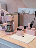 德龙（Delonghi）半自动咖啡机家用小型 意式15Bar泵压冷萃咖啡 软触屏手动奶泡自动停流金属机身 吉拉朵系列 EC890 .PR追光粉 即时加热 自动关机 专业蒸汽细杆拉花 实拍图