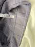 红豆居家男士精梳纯棉情侣睡衣男格纹长袖女士家居服 蓝色 XL 实拍图