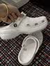 卡骆驰（CROCS）经典云朵Clog男女沙滩洞洞鞋凉拖鞋 206750-100 37 实拍图