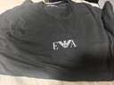EMPORIO ARMANI阿玛尼夏季男棉短袖t恤打底衫2件送男友礼物111267CC715黑白2XL 实拍图