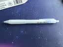 爱好（AIHAO）按动签字笔0.5mm晶蓝色处方笔高颜值雾感笔杆水性笔ST尖办公签字笔6支 D4896 实拍图